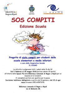 SOS Compiti alla Biblioteca di Bagno a Ripoli @ Biblioteca Comunale di Bagno a Ripoli
